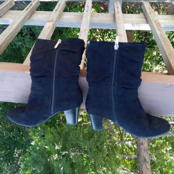 Sam Edelman lack faux suede boots sz 8 1/2 - Picture 6 of 14